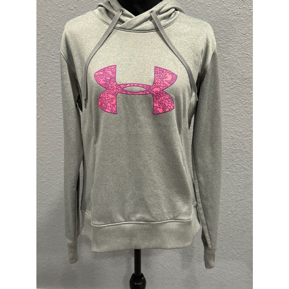 Under Armour Women's Gray & Pink Hoodie Size Large